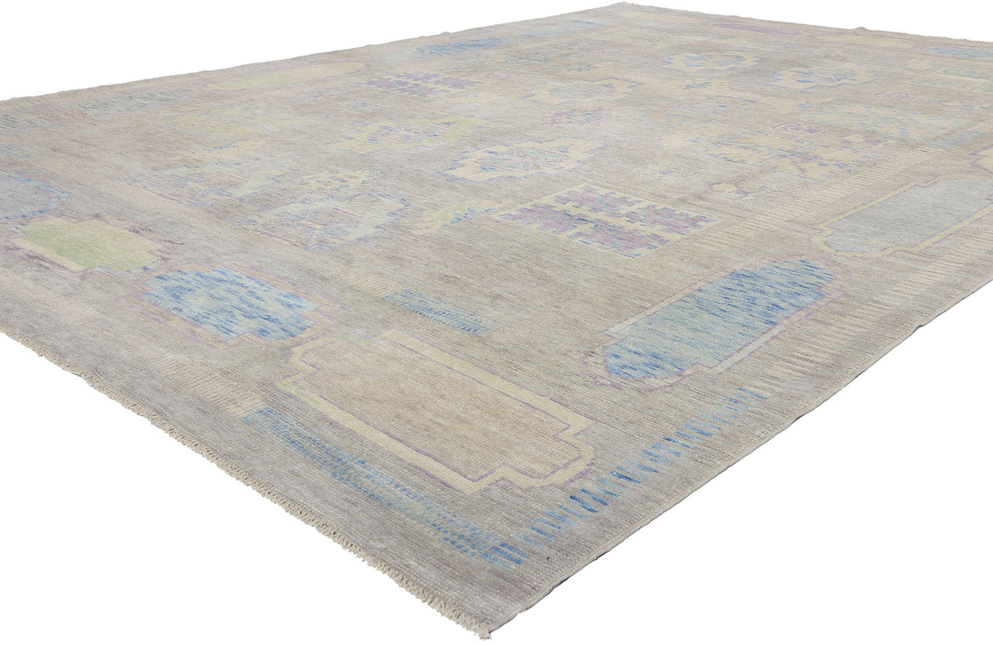 10 x 14 Modern Turkish Oushak Rug 53977