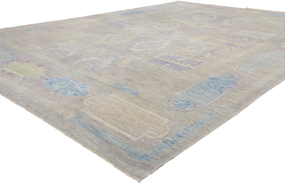 10 x 14 Modern Turkish Oushak Rug 53977
