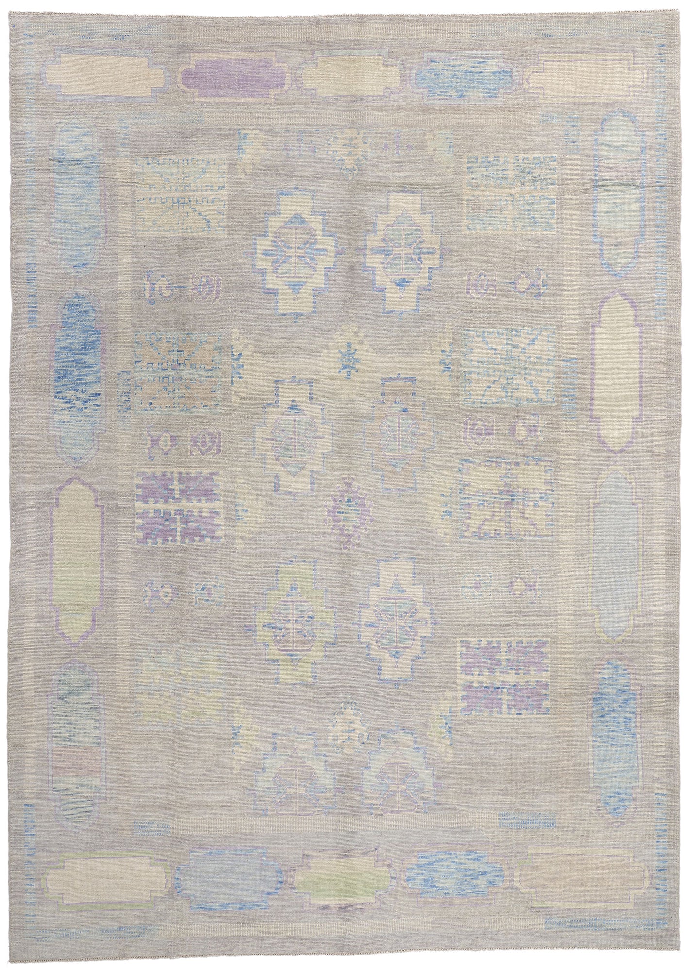 10 x 14 Modern Turkish Oushak Rug 53977