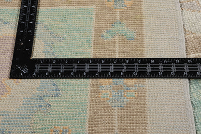 12 x 15 Modern Pastel Turkish Oushak Rug 54032