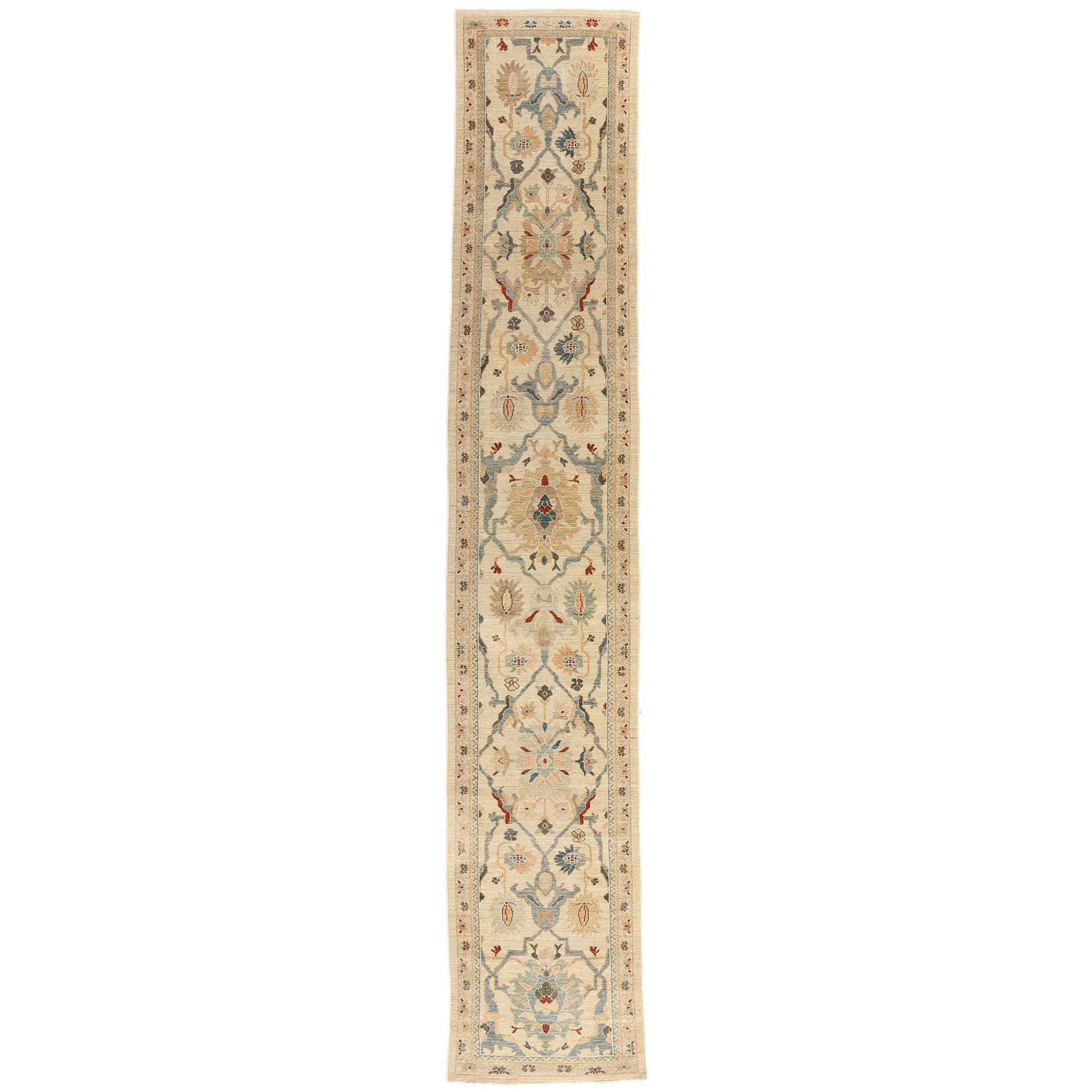 3 x 16 Beige Organic Modern Persian Sultanabad Rug 60705