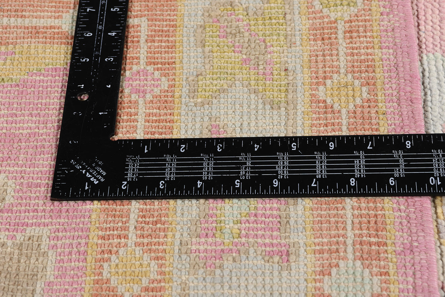 3 x 16 Modern Pink Turkish Oushak Rug Runner 54027