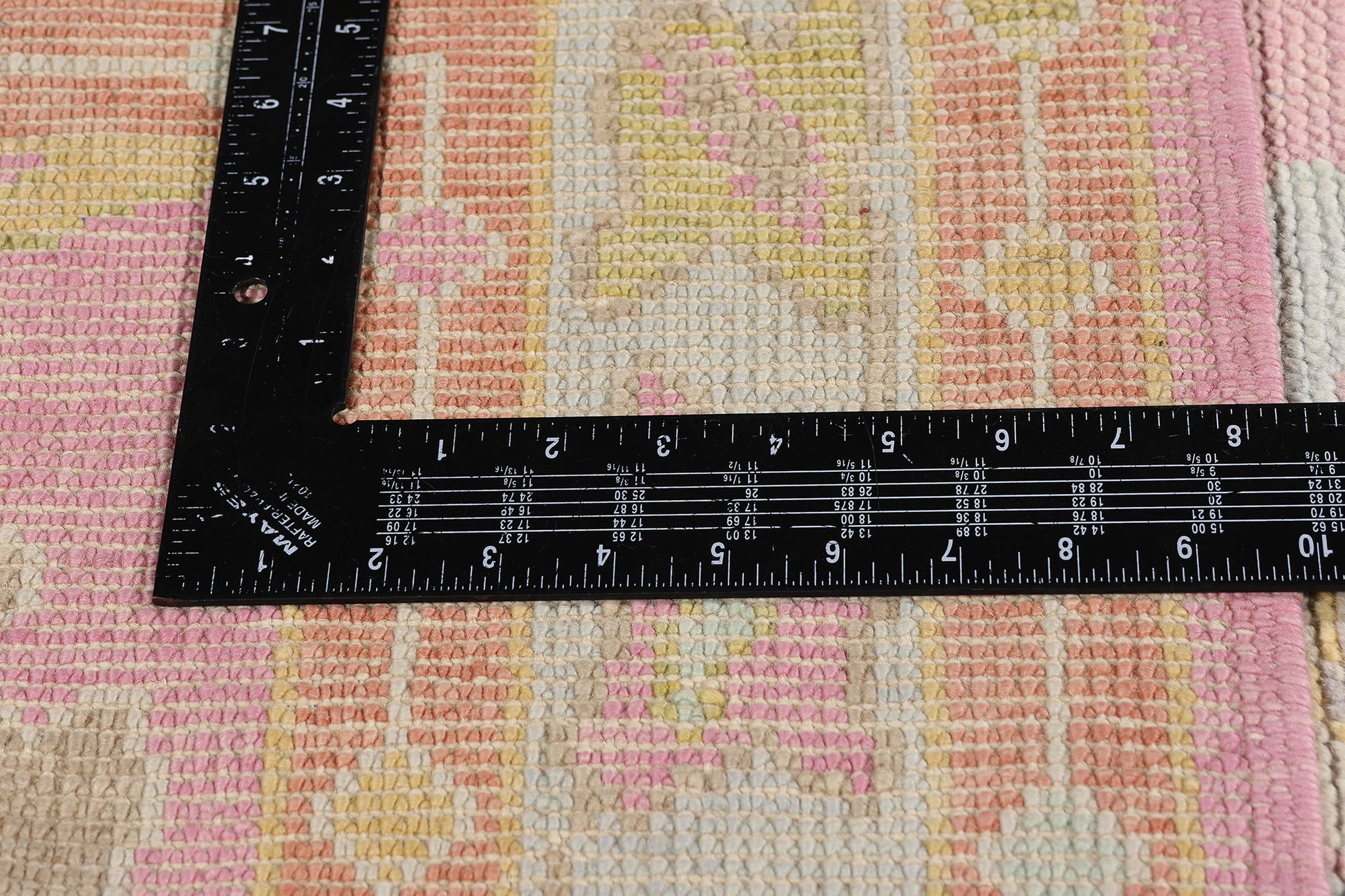 3 x 16 Modern Pink Turkish Oushak Rug Runner 54027