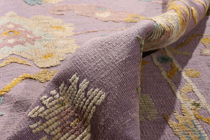 9 x 12 Lavender Modern Oushak High-Low Rug 30555