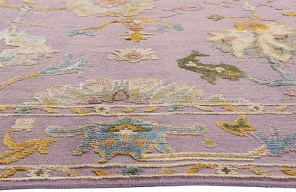 9 x 12 Lavender Modern Oushak High-Low Rug 30555