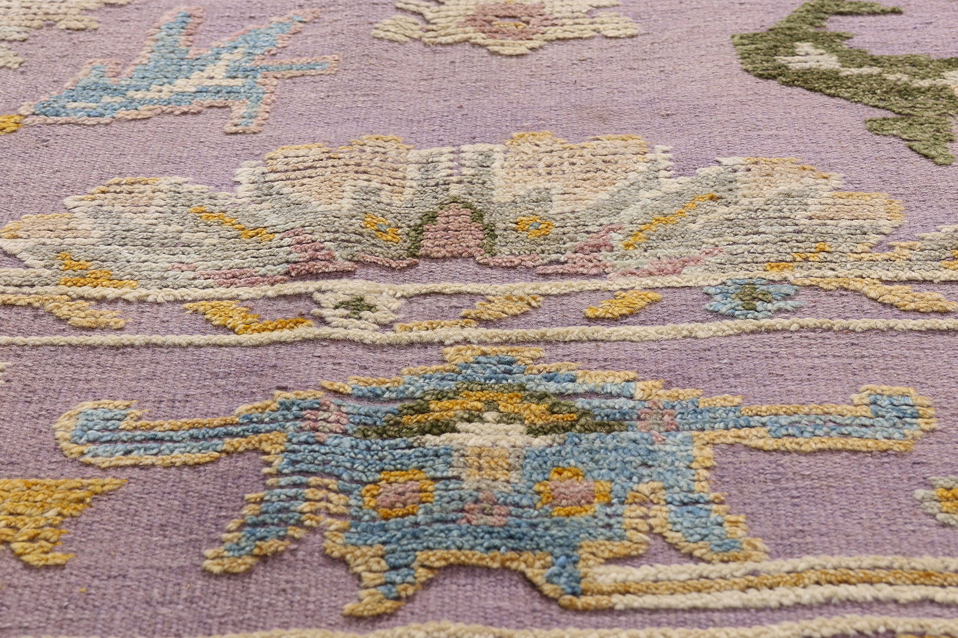 9 x 12 Lavender Modern Oushak High-Low Rug 30555