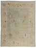 9 x 12 Light Green Modern Turkish Oushak Rug 53407