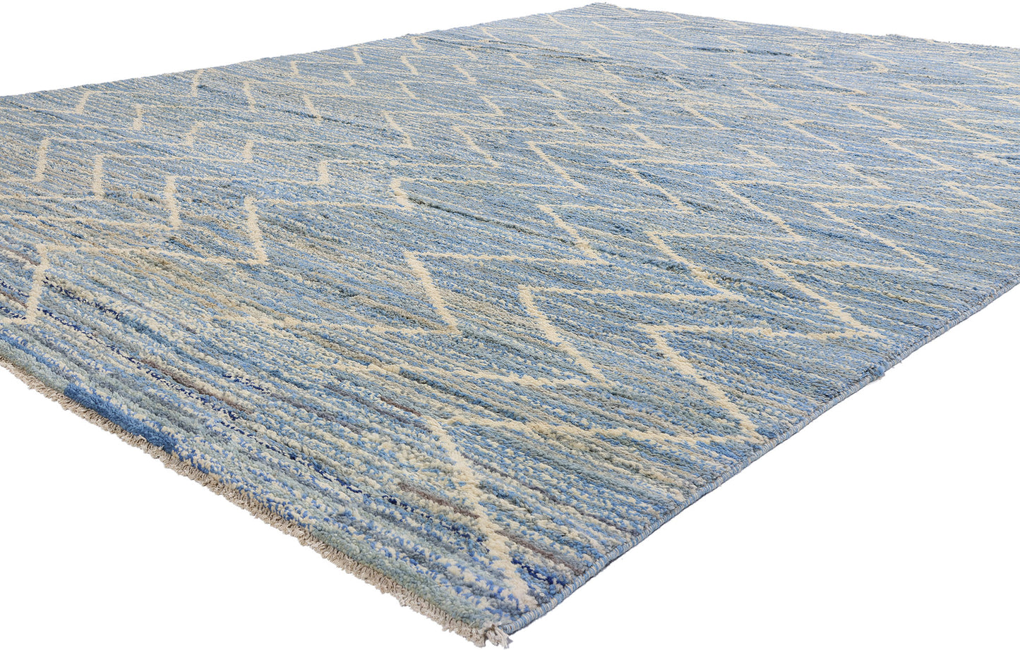 10 x 14 - Blue Pakistani Moroccan Rug - 80642