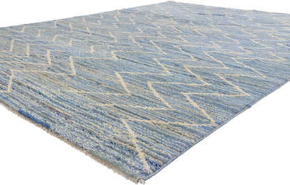 10 x 14 - Blue Pakistani Moroccan Rug - 80642