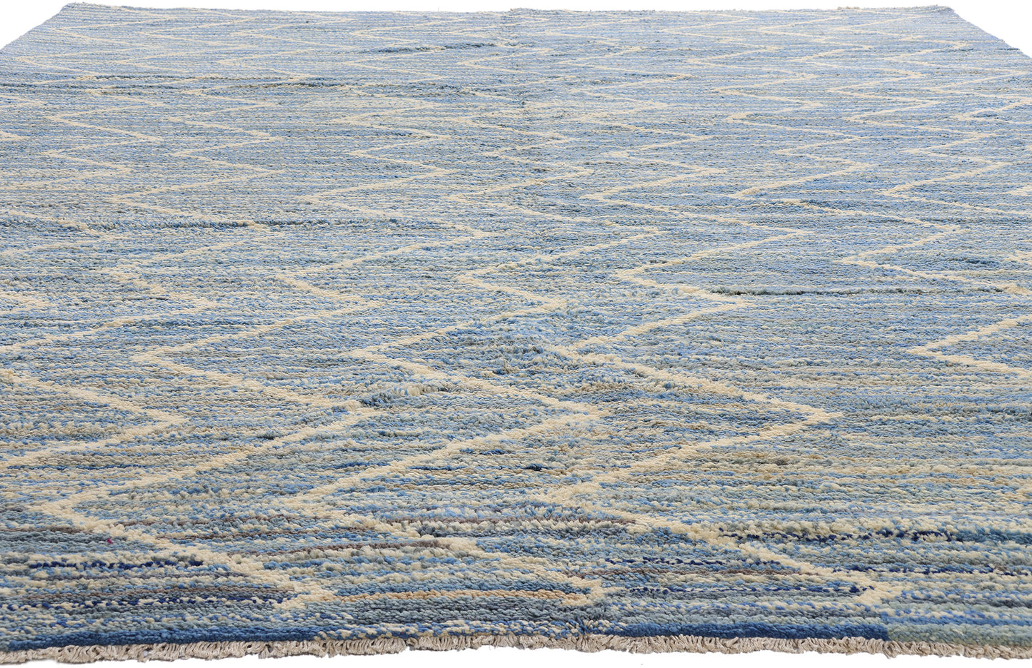 10 x 14 - Blue Pakistani Moroccan Rug - 80642