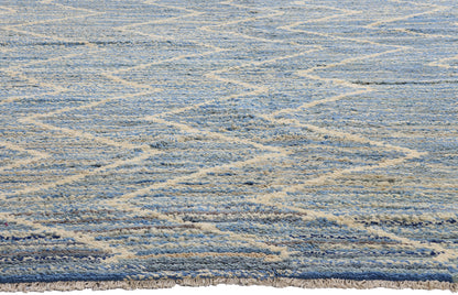 10 x 14 - Blue Pakistani Moroccan Rug - 80642