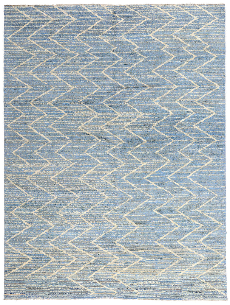 10 x 14 - Blue Pakistani Moroccan Rug - 80642