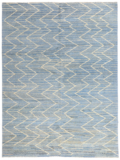 10 x 14 - Blue Pakistani Moroccan Rug - 80642
