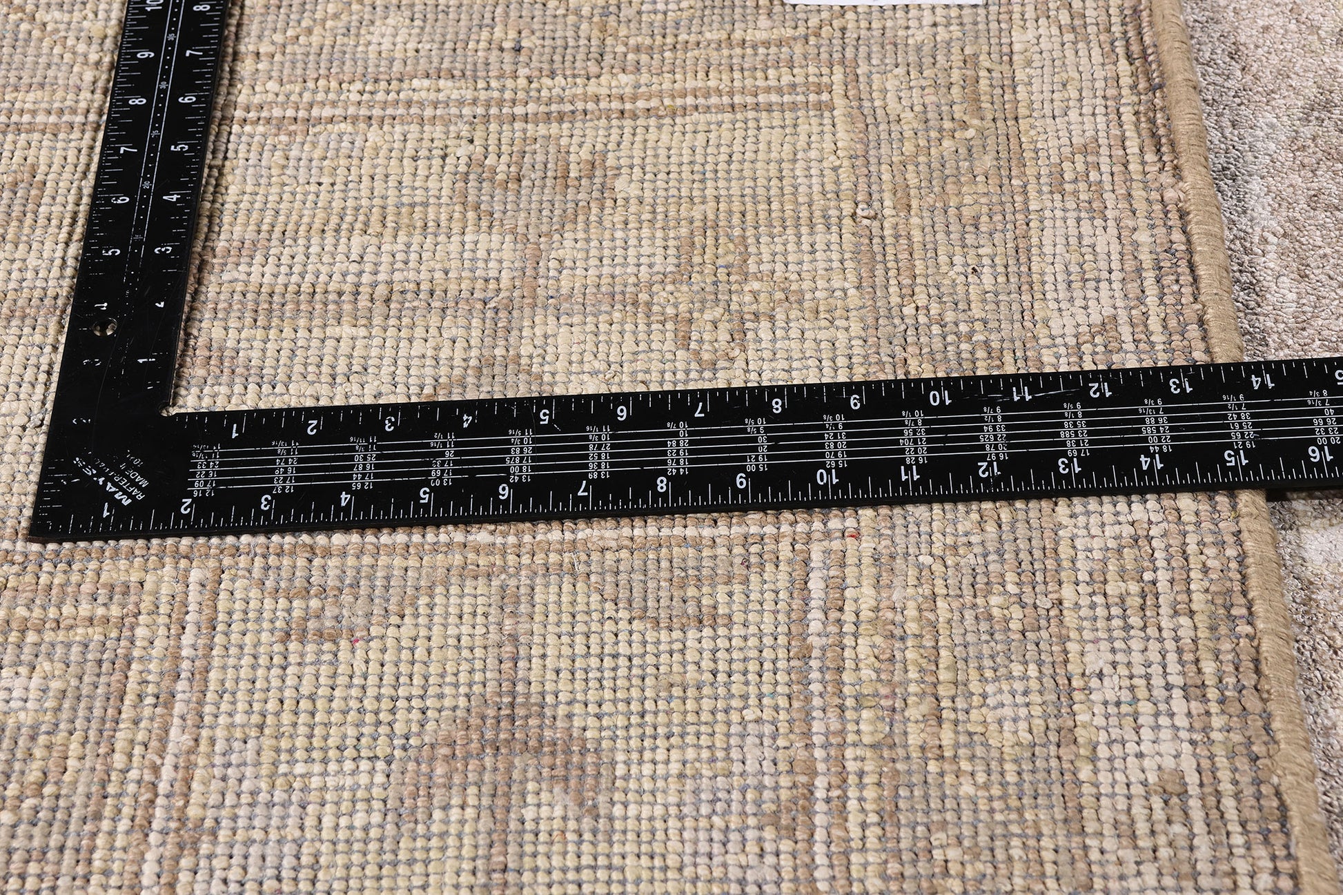 9 x 12 Taupe Modern Indian Oushak Rug 30026