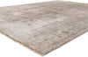 9 x 12 Taupe Modern Indian Oushak Rug 30026