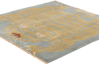 3 x 3 Modern Celestial Tibetan Tiger Rug 31333