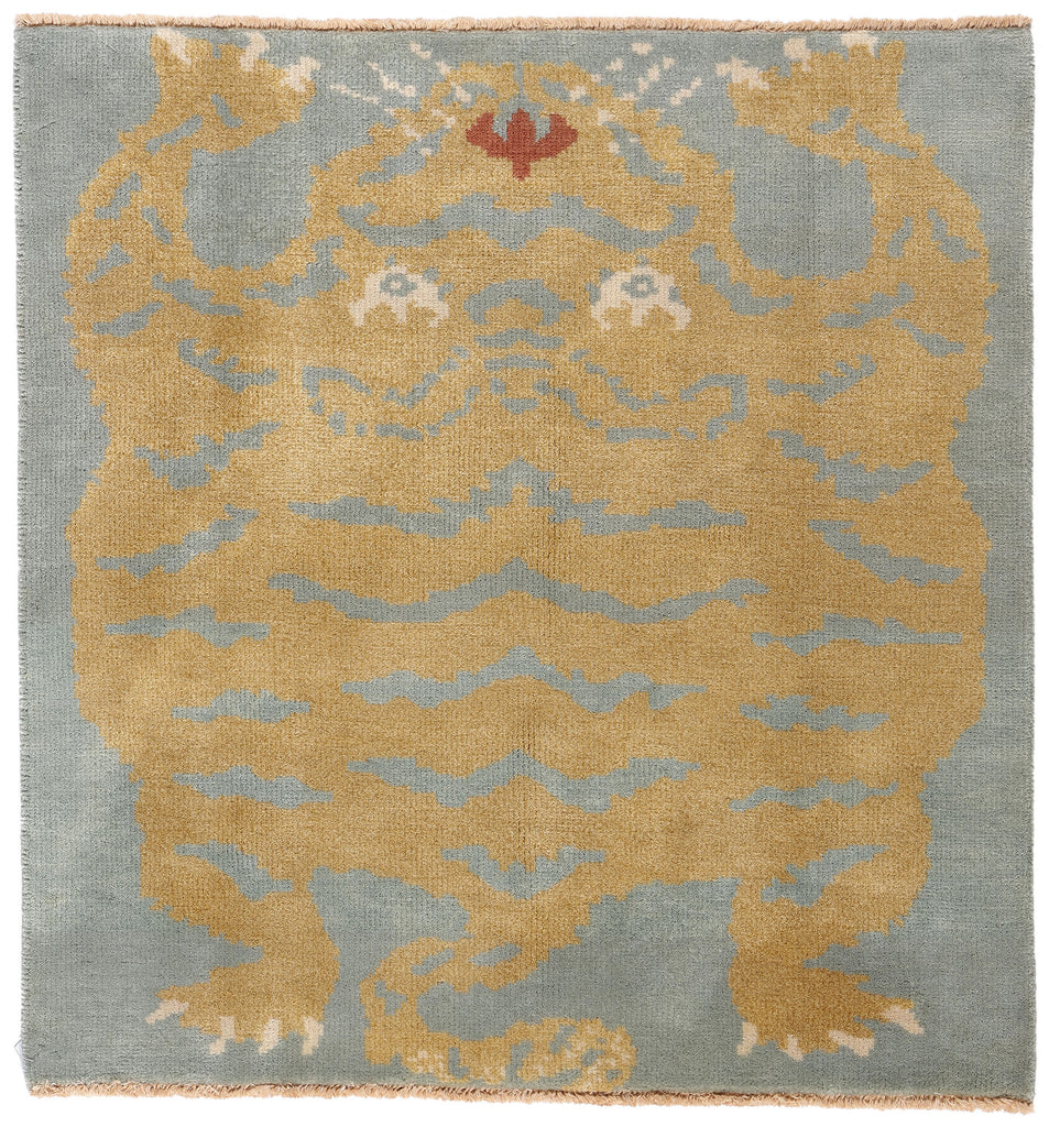3 x 3 Modern Celestial Tibetan Tiger Rug 31333