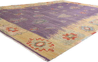 8 x 12 Purple Modern Turkish Kilim Rug 52203