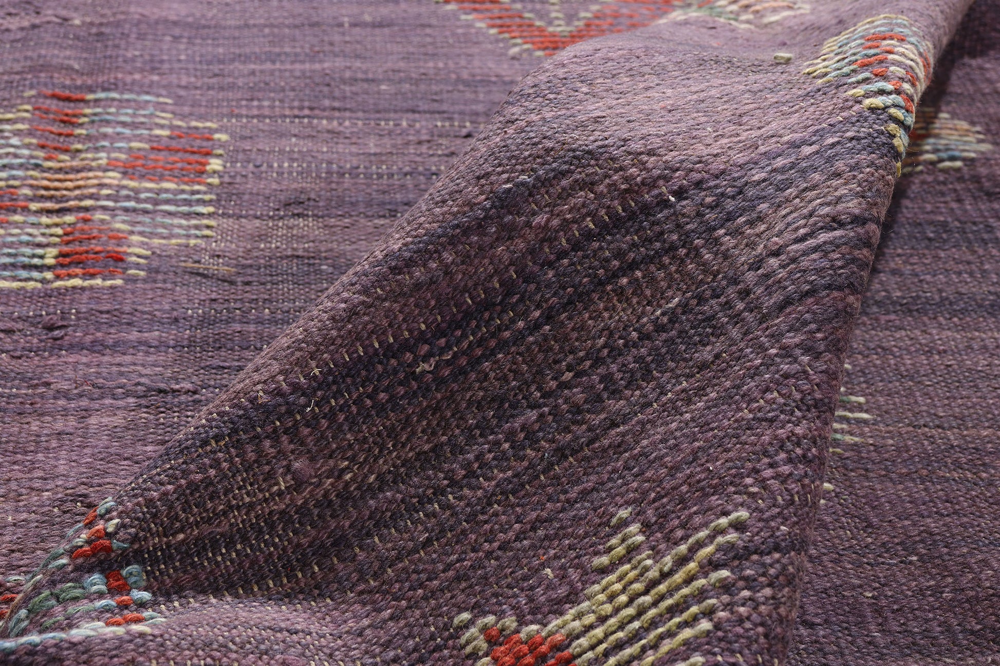 8 x 12 Purple Modern Turkish Kilim Rug 52203