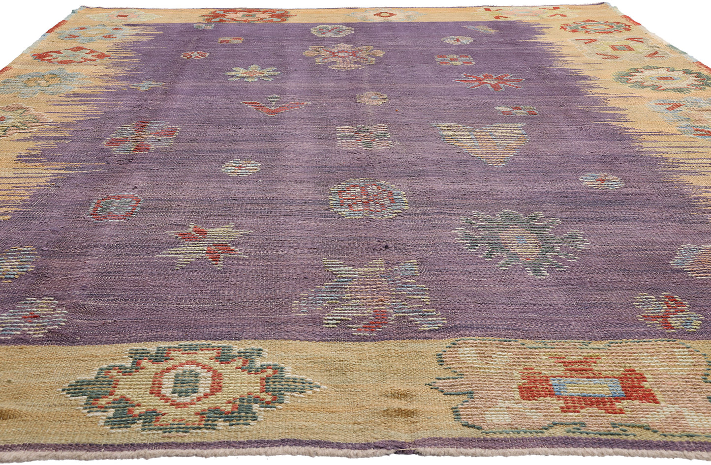 8 x 12 Purple Modern Turkish Kilim Rug 52203