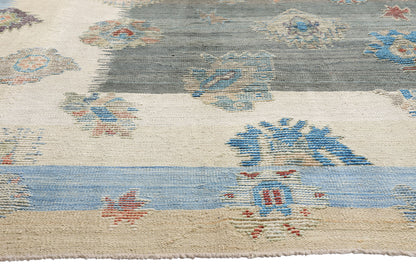9 x 11 Modern Turkish Kilim Rug 52212