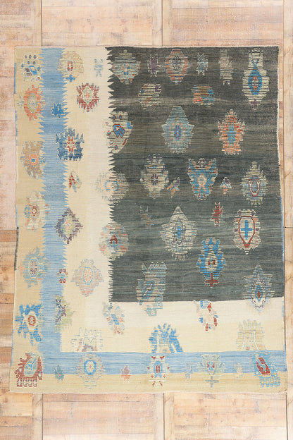 9 x 11 Modern Turkish Kilim Rug 52212