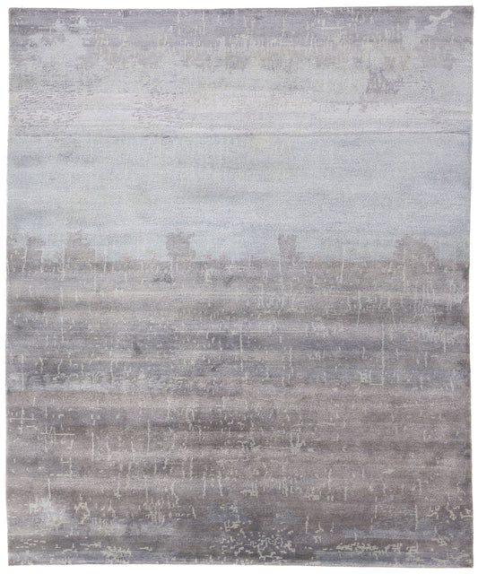 8 x 10 Moonlit Tranquility Contemporary Abstract Rug 31143