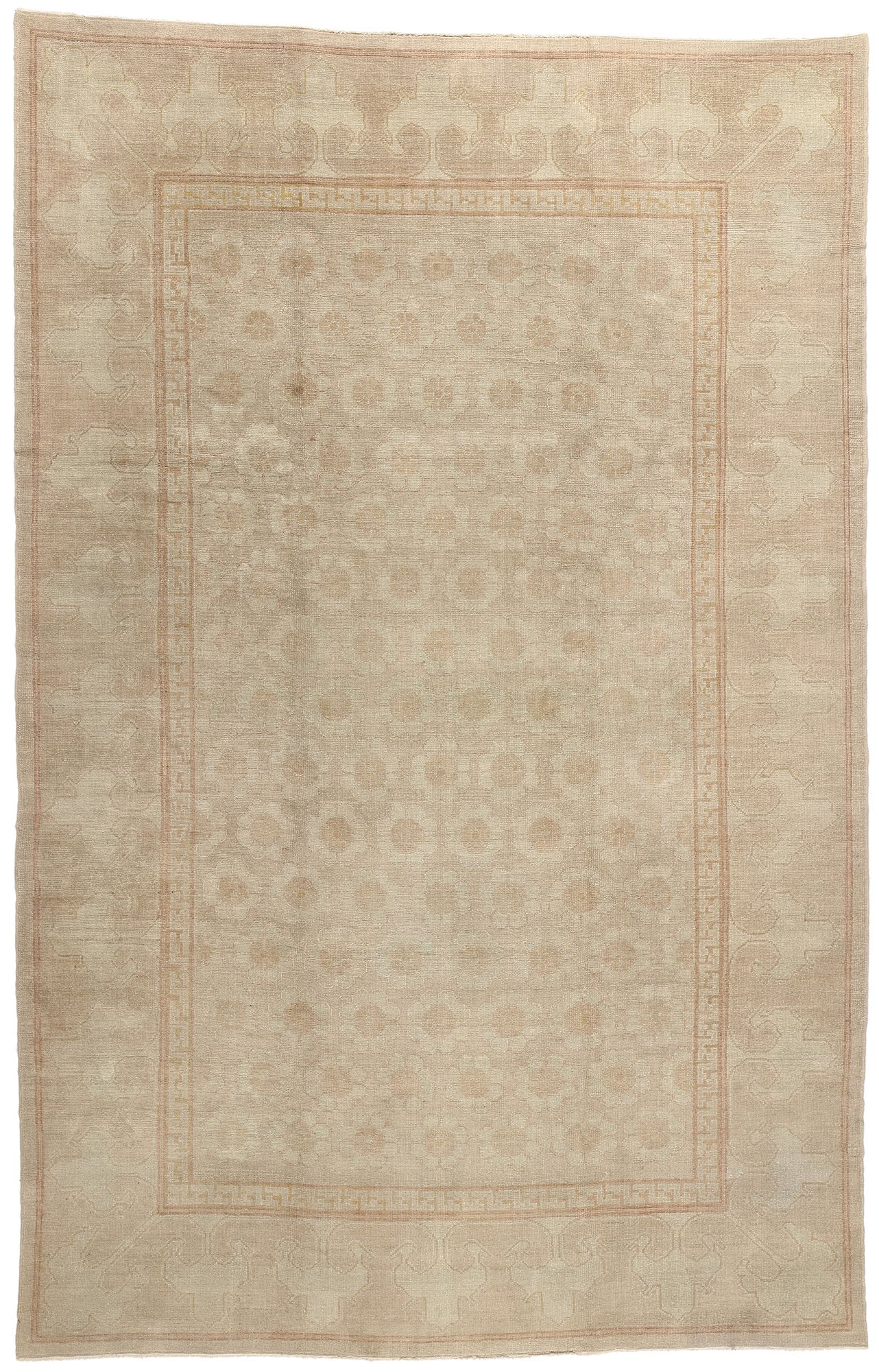 10 x 15 Vintage Muted Turkish Oushak Rug 50866
