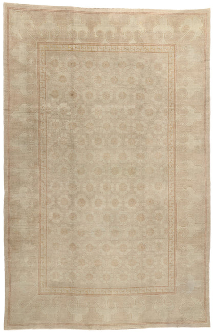 10 x 15 Vintage Muted Turkish Oushak Rug 50866