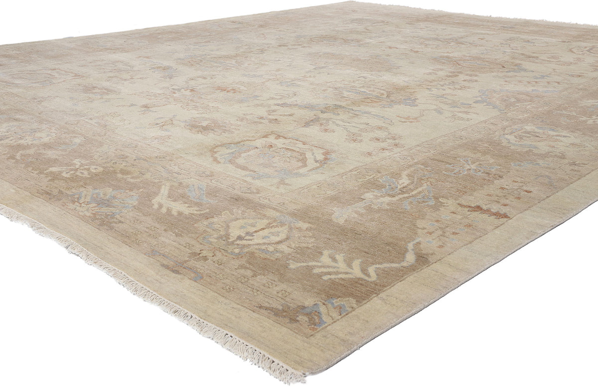 12 x 15 - Beige Indian Oushak Rug - 30425