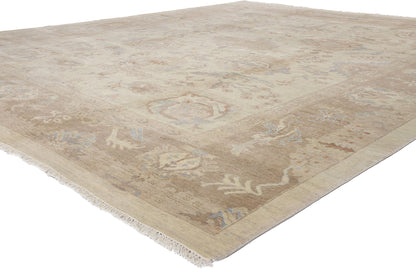 12 x 15 - Beige Indian Oushak Rug - 30425