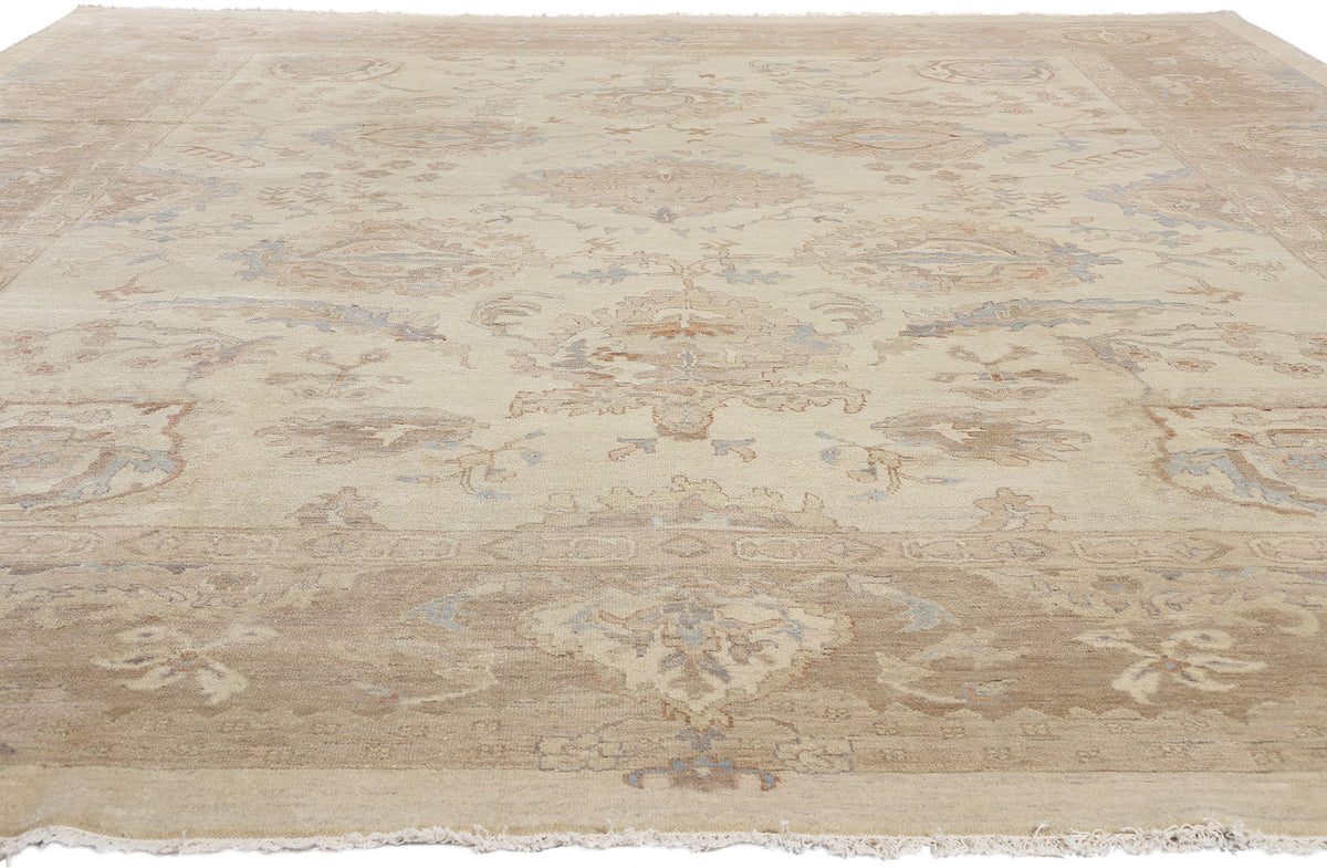 12 x 15 - Beige Indian Oushak Rug - 30425