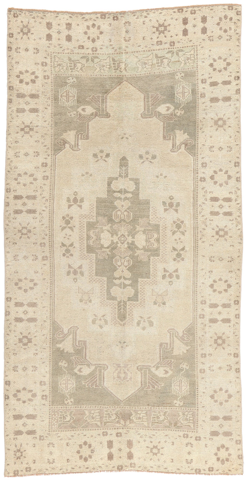 4 x 8 Vintage Turkish Oushak Rug 53676