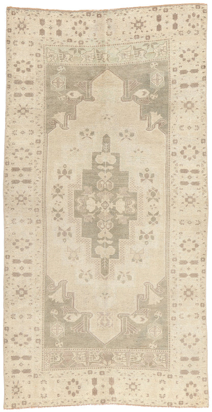 4 x 8 Vintage Turkish Oushak Rug 53676