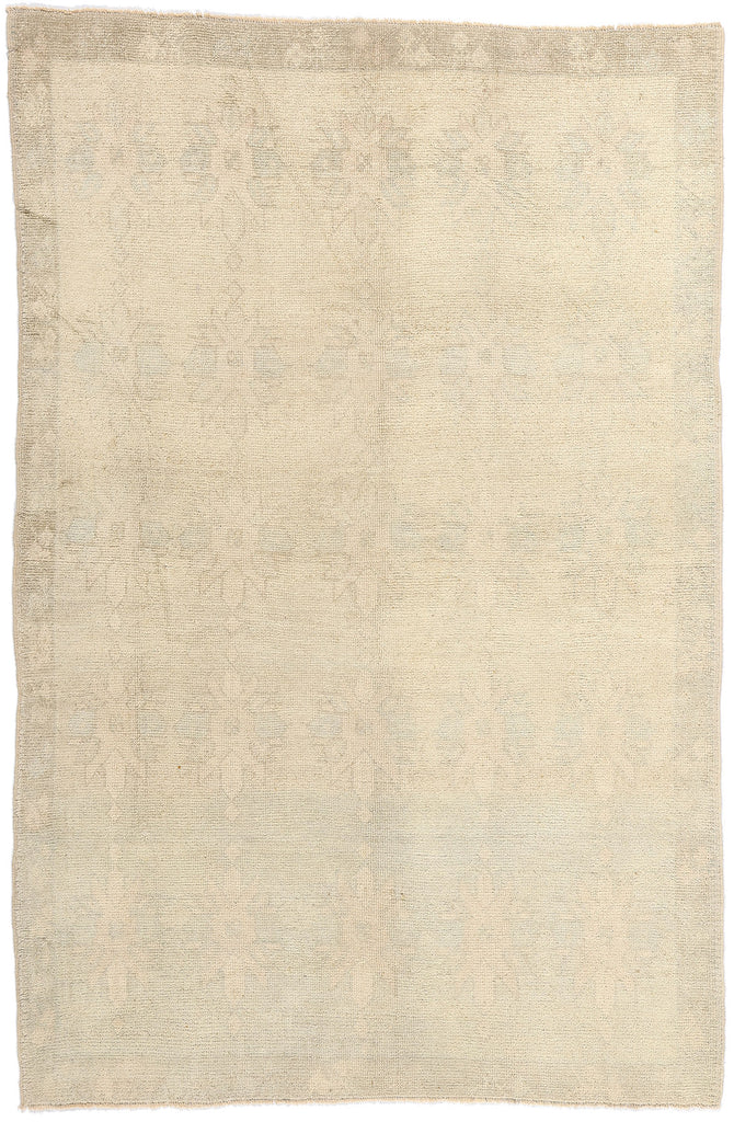 5 x 7 Vintage Muted Turkish Oushak Rug 53619