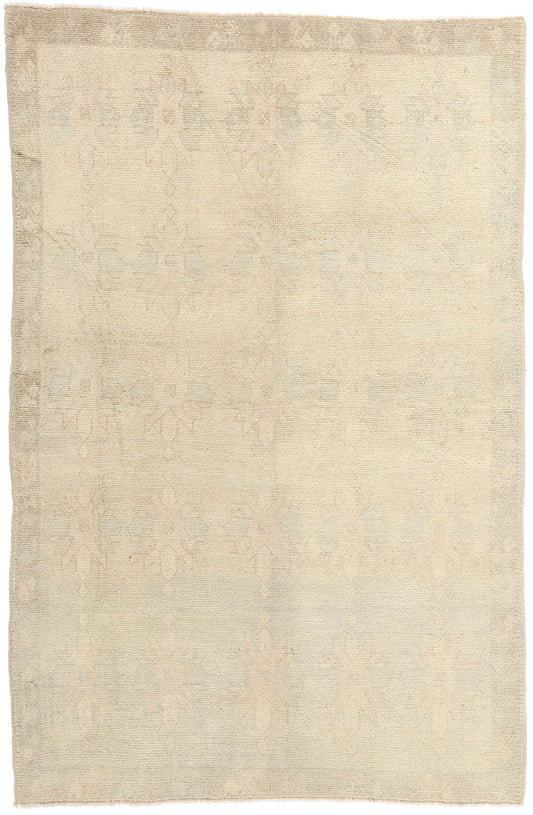 5 x 7 Vintage Muted Turkish Oushak Rug 53619