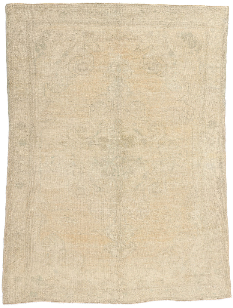 5 x 7 Vintage Muted Turkish Oushak Rug 53558