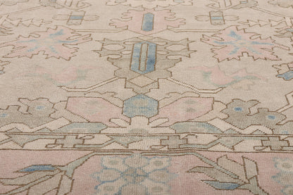 6 x 9 Vintage Pastel Turkish Oushak Rug 53993