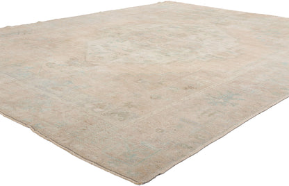 8 x 10 Vintage Muted Turkish Oushak Rug 53994