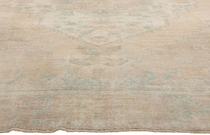 8 x 10 Vintage Muted Turkish Oushak Rug 53994