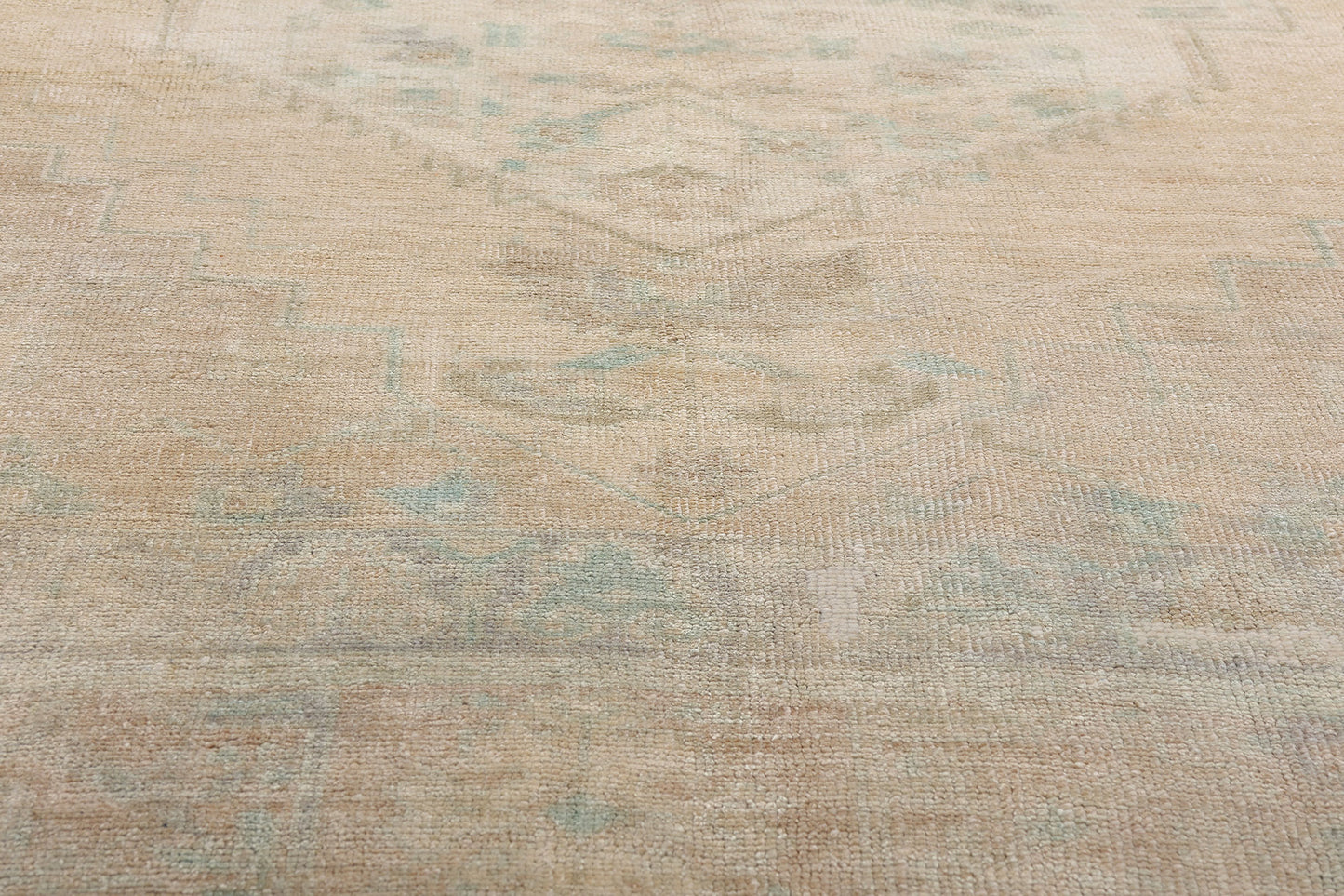 8 x 10 Vintage Muted Turkish Oushak Rug 53994