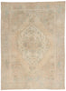 8 x 10 Vintage Muted Turkish Oushak Rug 53994