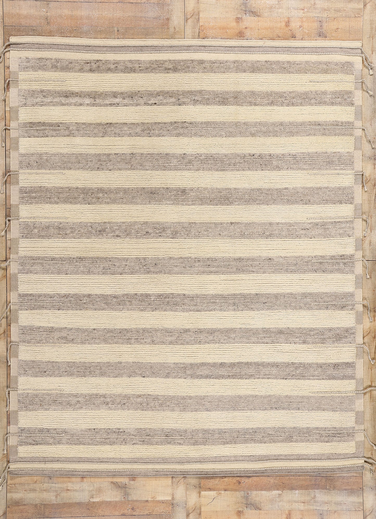 8 x 10 Linear Drift Organic Modern Moroccan Rug 31210