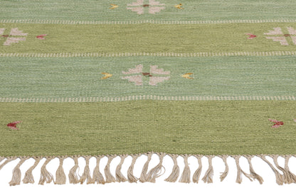 5 x 7 Nils Nilsson Vintage Swedish Rollakan Rug 79034