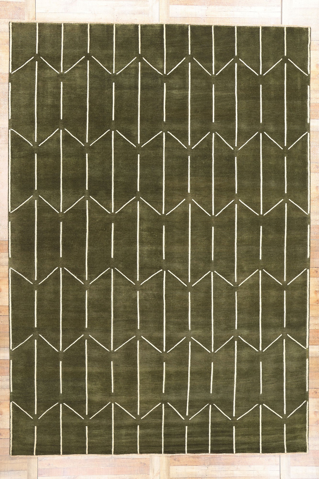 10 x 14 Modern Geometric High-Low Rug 31186