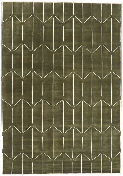 10 x 14 Modern Geometric High-Low Rug 31186