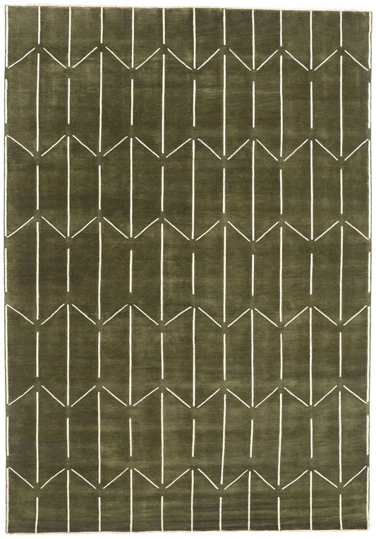 10 x 14 Modern Geometric High-Low Rug 31186