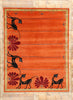 8 x 10 Modern Orange Chinese Art Deco Rug 31097