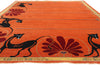 9 x 12 Modern Orange Chinese Art Deco Rug 31095