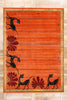 9 x 12 Modern Orange Chinese Art Deco Rug 31095